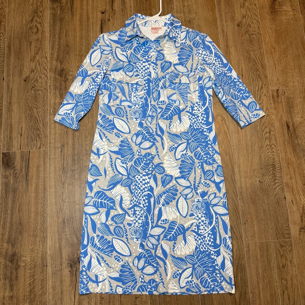 Persifor #5A  Floral Leafy Performance Casual Dress SZ XS